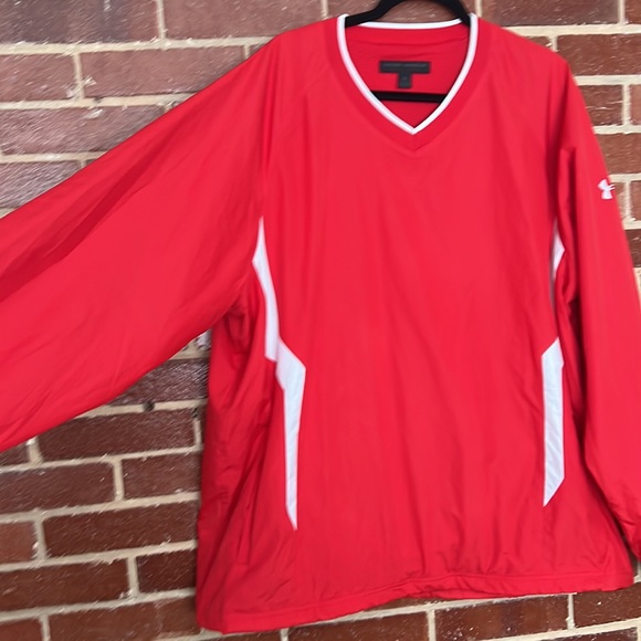 Under Amour Red Pullover Jacket, men’s XL - Picture 2 of 8